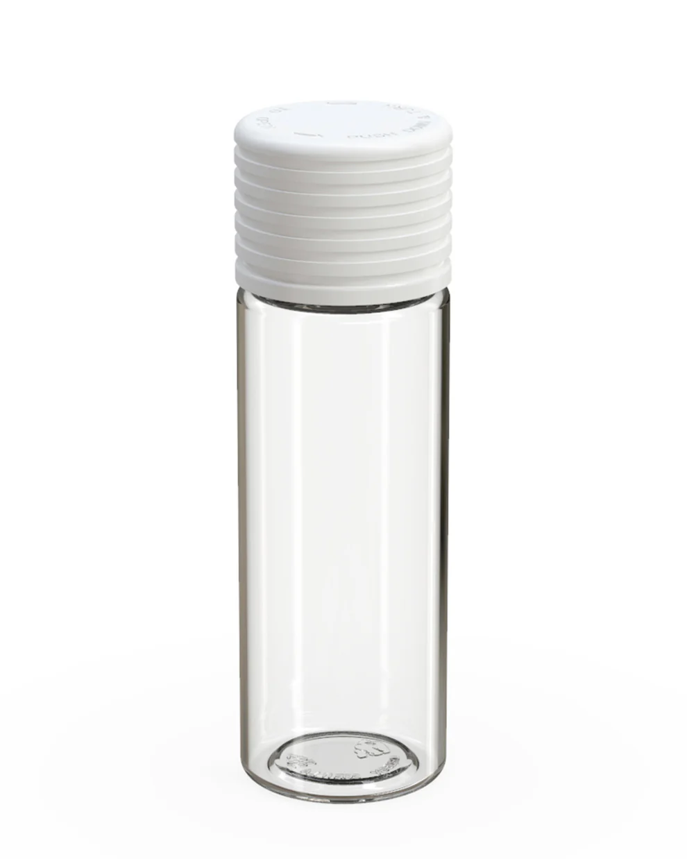 Child Resistant Clear Plastic Spiral Pre-Roll Tubes w/ White Cap | 25mm - 65mm - 400 Count - Image 2