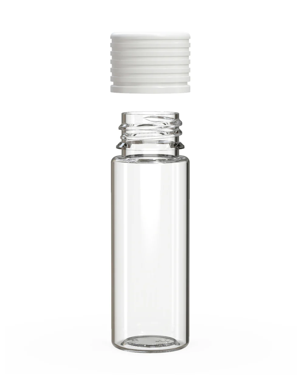 Child Resistant Clear Plastic Spiral Pre-Roll Tubes w/ White Cap | 25mm - 65mm - 400 Count - Image 3