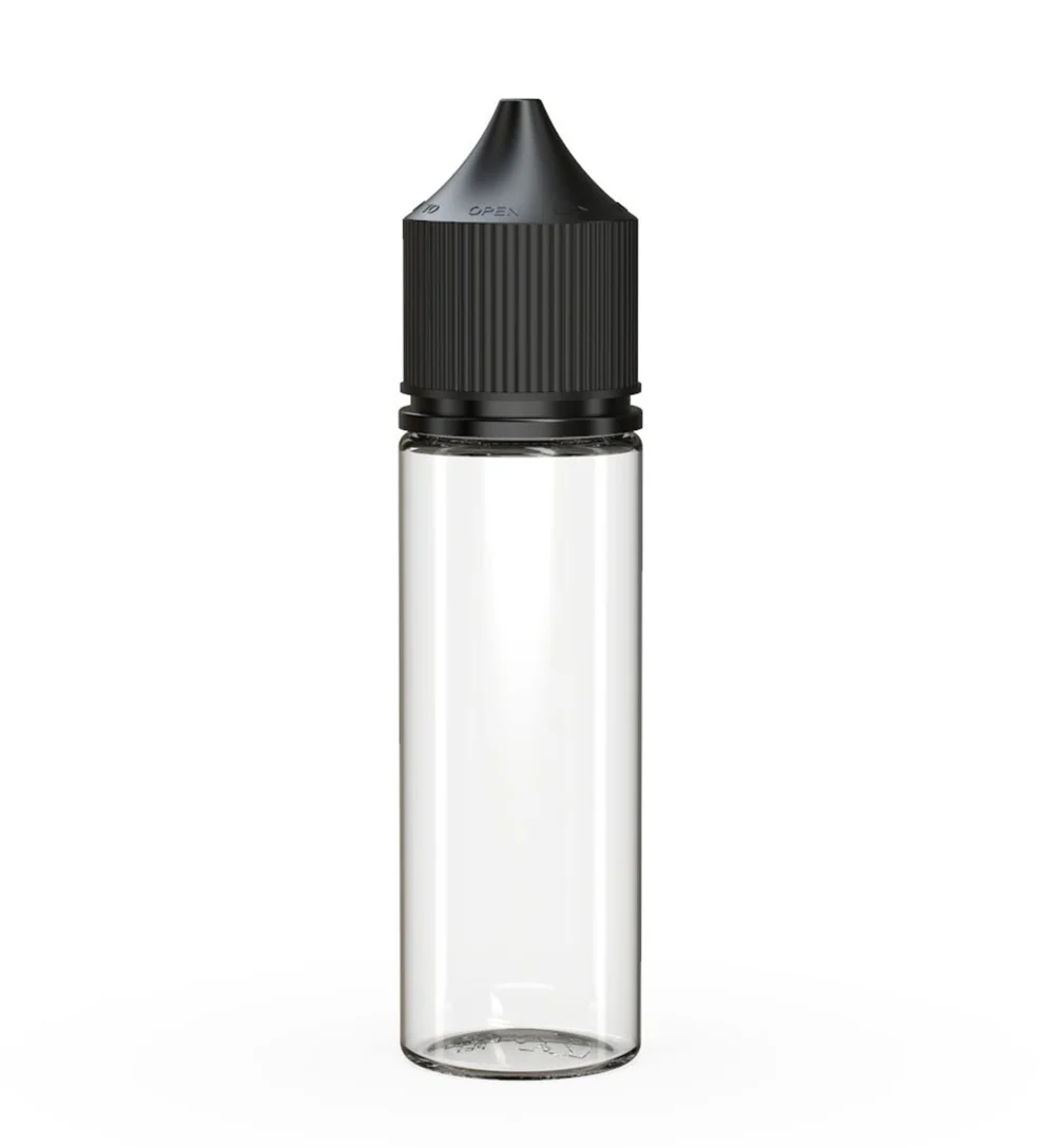 Child Resistant Unicorn V3 PET Dropper Bottles Clear - Image 3