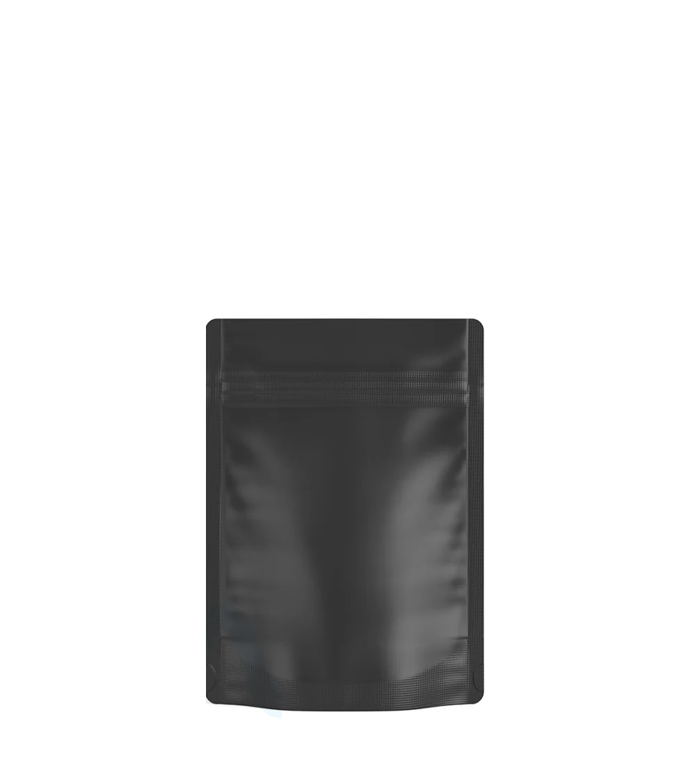 Matte Black Mylar Bags (No Tear Notch) | 3.7in x 5in - 3.5g - 1000 Count - Image 8