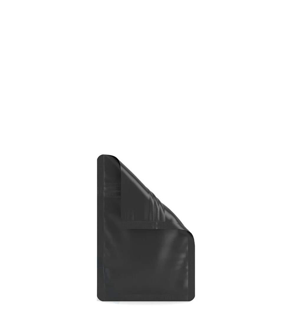 Matte Black PCR Mylar Bags (No Tear Notch) | 3in x 4.5in - 1g - 1000 Count - Image 4