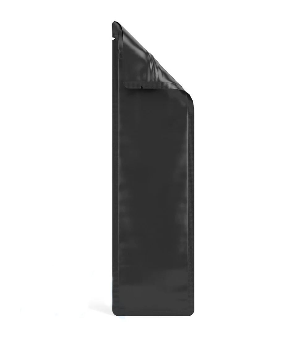 Matte Black PCR Mylar Bags for Pre-Roll/Syringe (Tear Notch) | 2.5in x 9in - 3.5g - 100 Count - Image 4