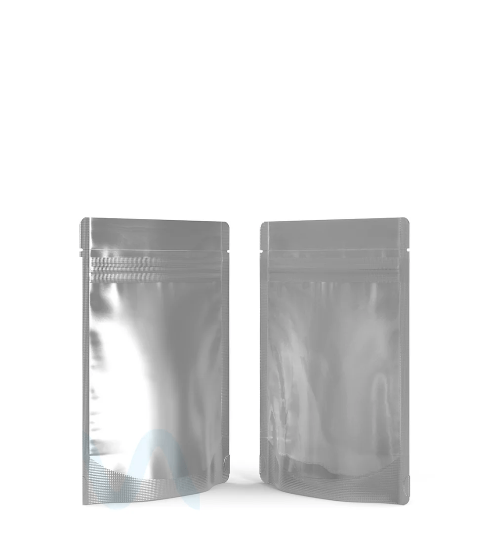 Matte Black Mylar Bags (No Tear Notch) | 3.7in x 5in - 3.5g - 1000 Count - Image 2